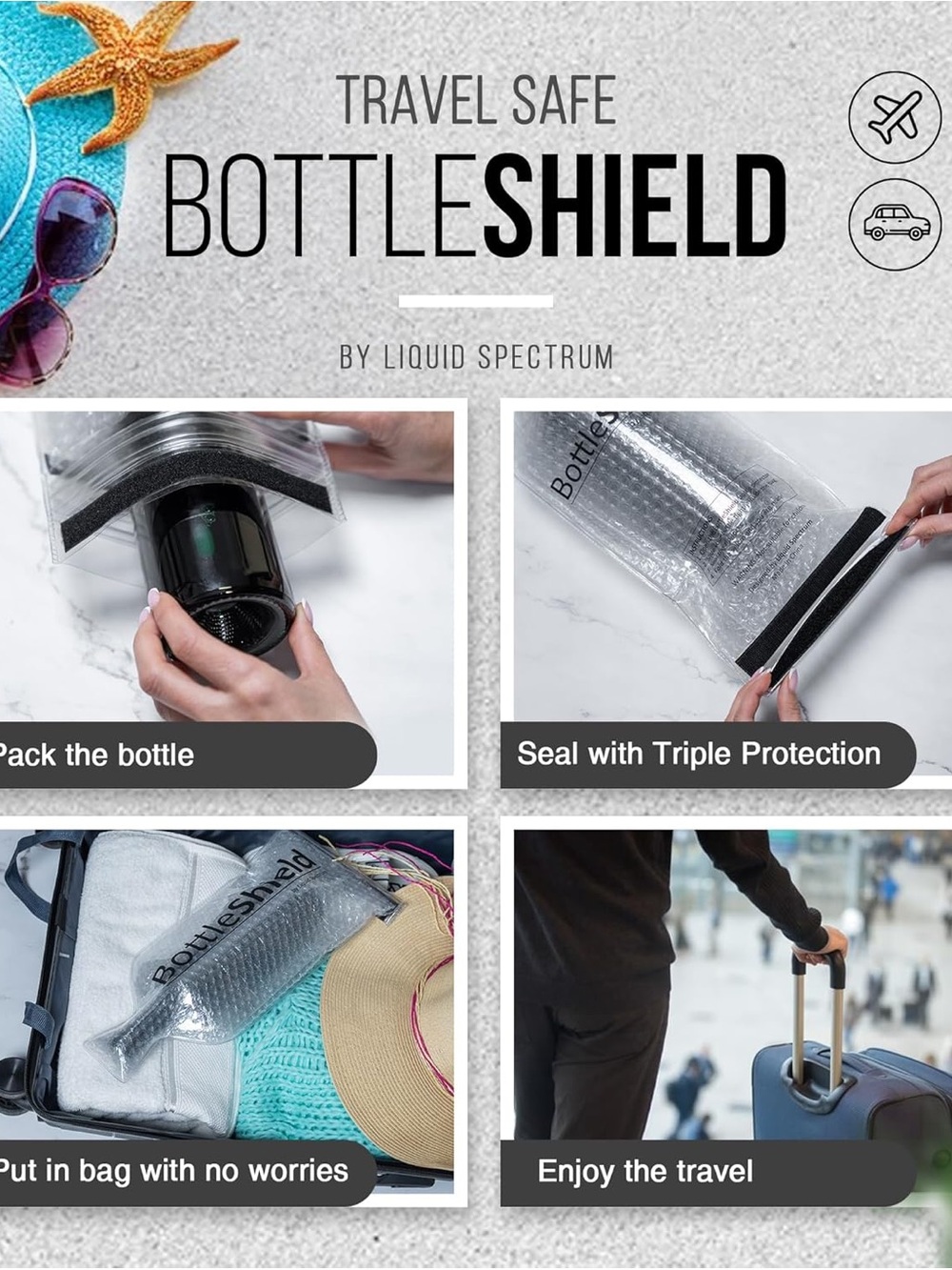 NWOT BottleShield Insulated Bottle Protector - Picture 4 of 10